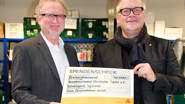 Sika Deutschland Gmbh Unterstutzt Die Tafeln Schonox